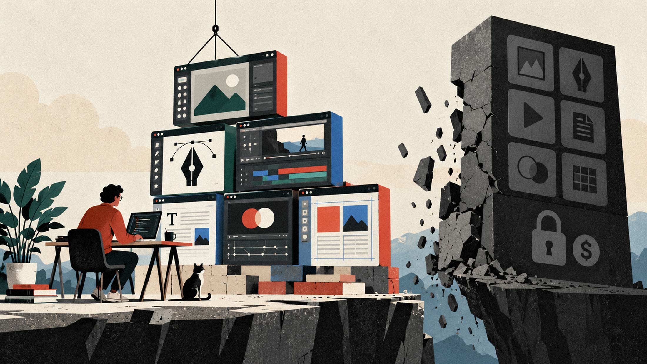 One Developer's AI-Built Adobe Clones Mark a New Era of Build-Your-Own Software