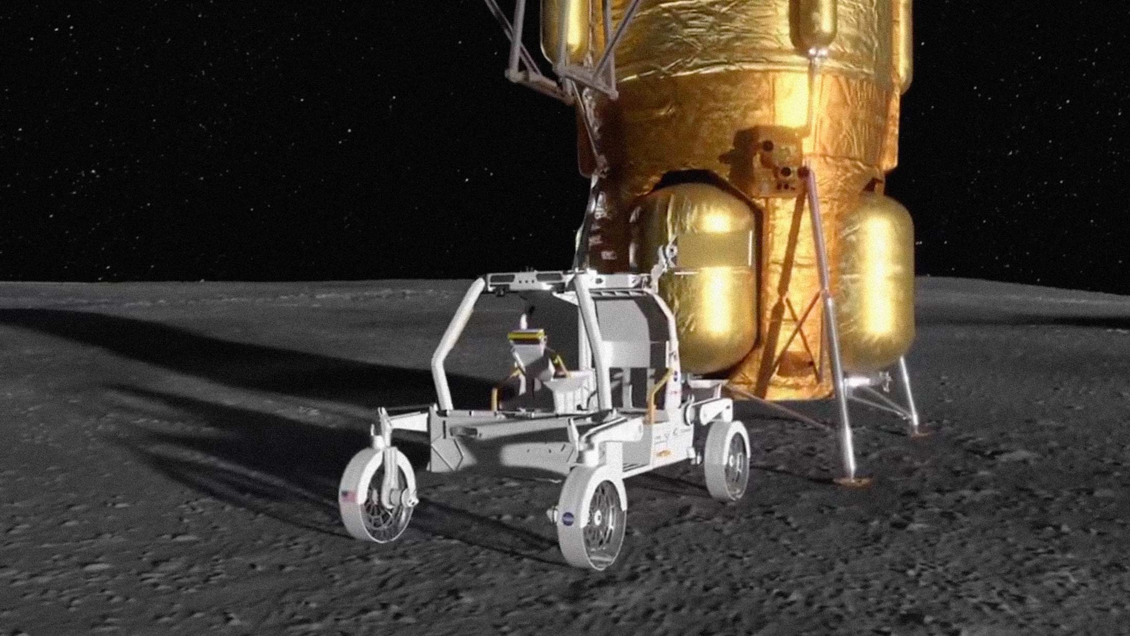 NASA Taps Astrolab's CLV-1 Rover to Drive Artemis Astronauts Across the Lunar South Pole