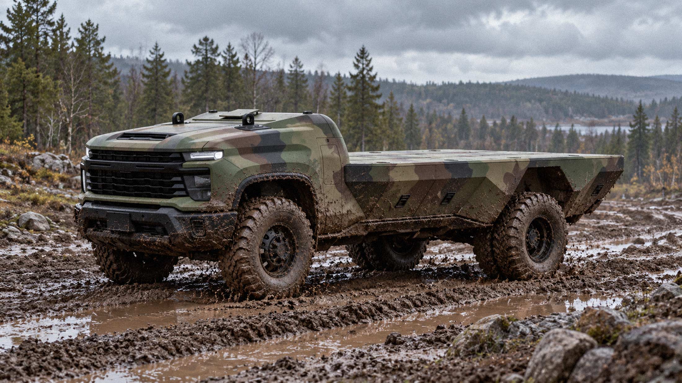 GM Defense Unveils Autonomous Silverado 3500HD for Army Logistics Trials in 2027