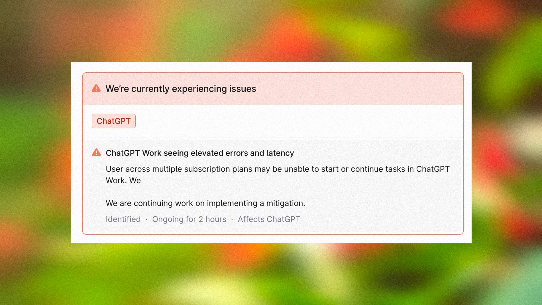 ChatGPT Is Down Again, and Paying Subscribers Are Getting Hit the Hardest